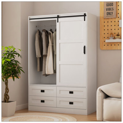 Armoire de rangement haute avec garde-robe de chambre à coucher