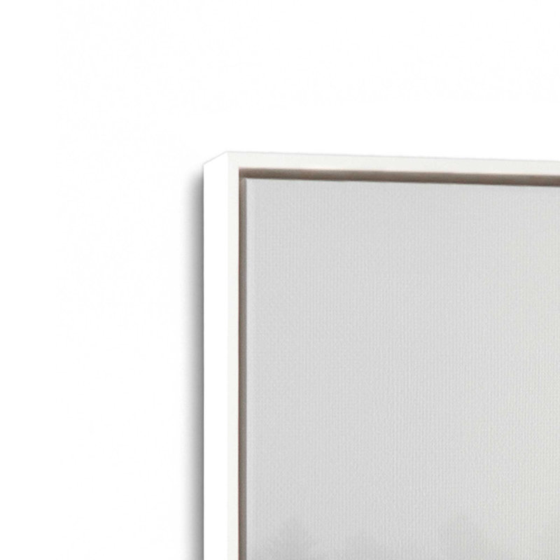 TITLE, reproduction sur toile, Cadre flottant blanc opaque, H 24,75 po x l 24,75 po x P 1,75 po, 1