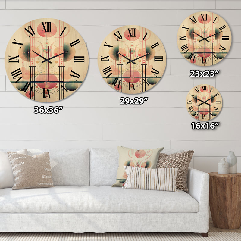Warrendale Solid Wood Wall Clock, Medium