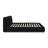 Taupe Textured Velvet Bed-1488610964-1488610955