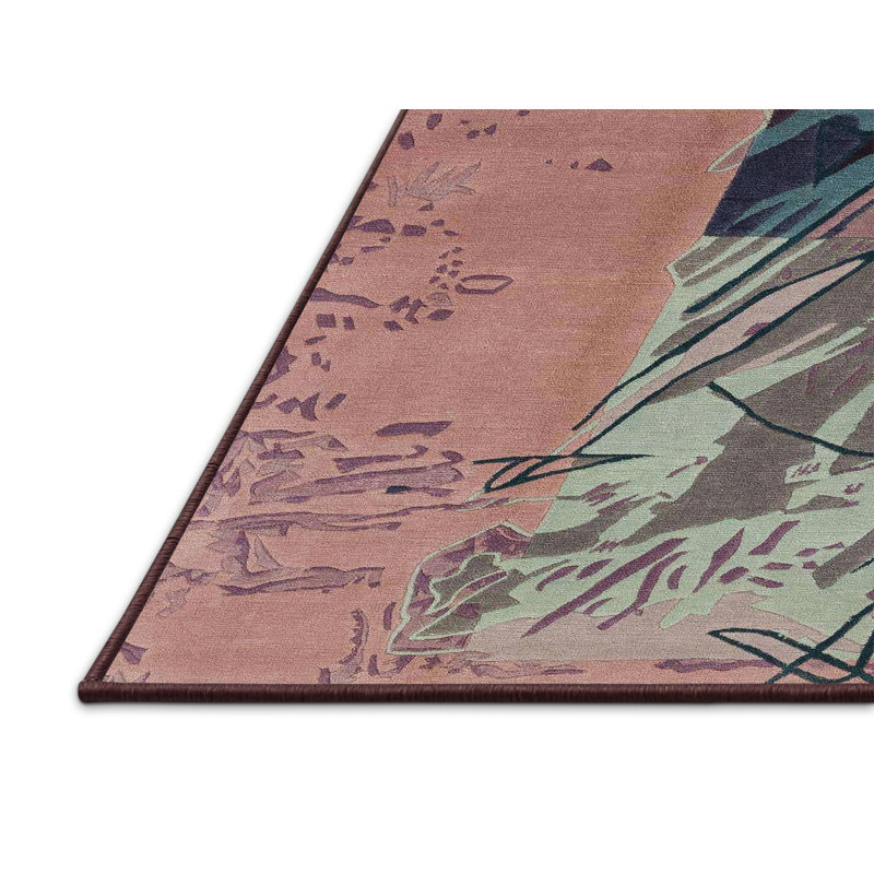 Pylesville Abstract Indoor Rug, Rectangle 7' x 9'