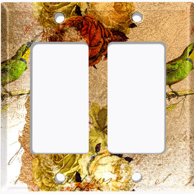 Patterned 2 - Gang Rocker Standard Wall Plate