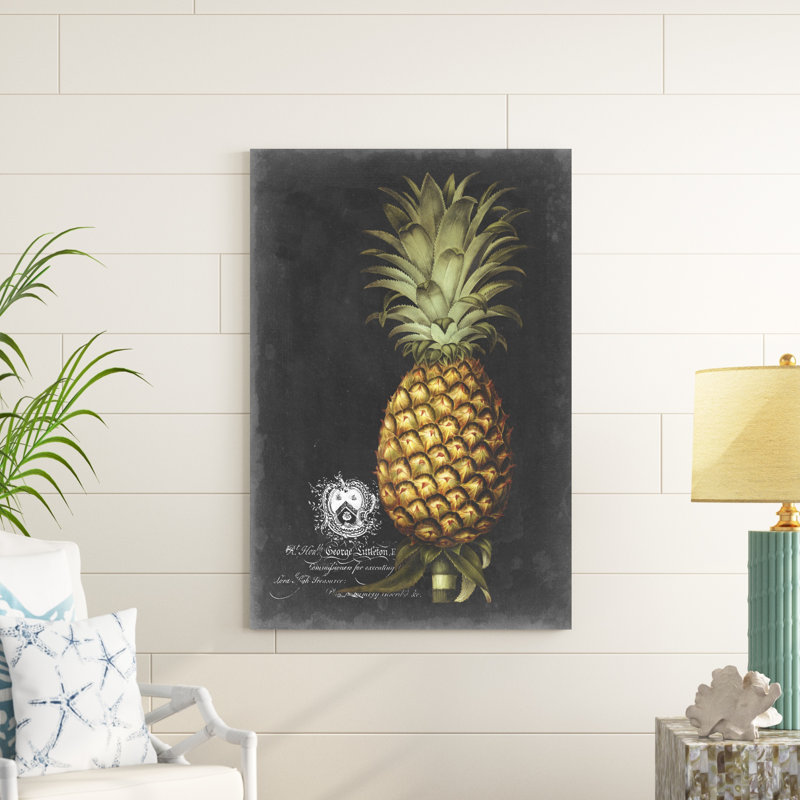 Royal Brookshaw Pineapple I, H 48 po x l 32 po x P 1 po