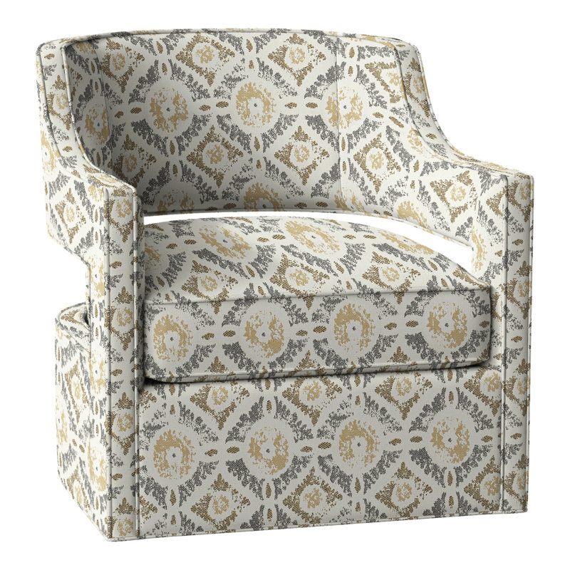 Phoebe 29.5" W Swivel Armchair, Perigold Wittstock Mist