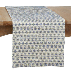 Saro Rectangle Geometric Table Runner & Reviews | Wayfair