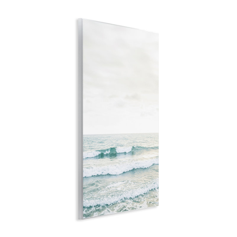Plaque murale Rolling Ocean Waves Peace, design par Sissi et Seb, H 15 po x l 10 po