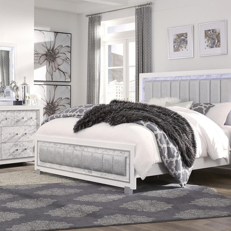 Table de chevet SKYE MARBLE WHITE