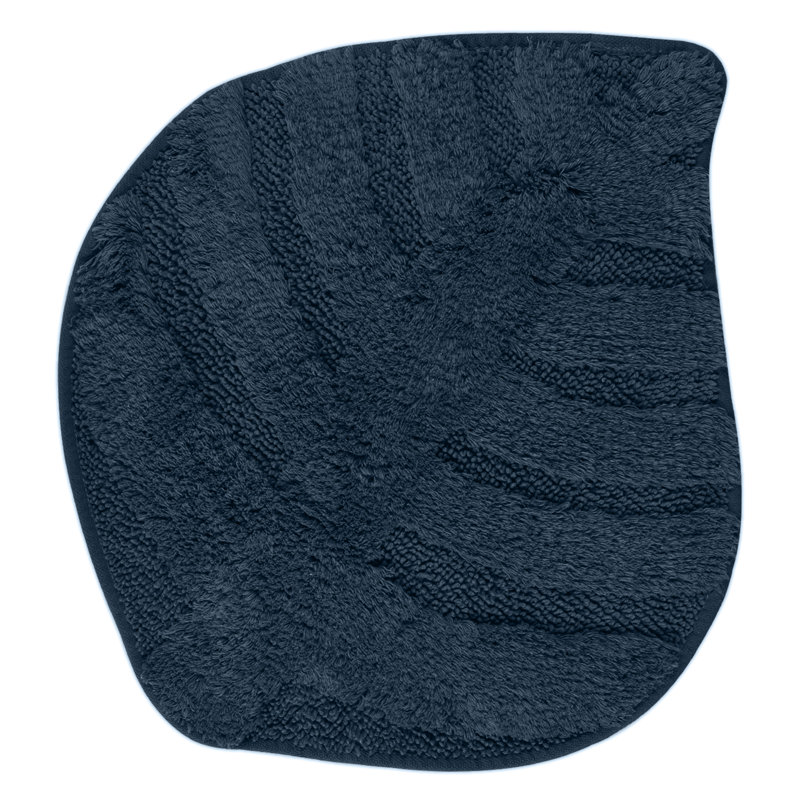 Attaway Cotton Non-Slip Non-Slip Bath Mat, Silver