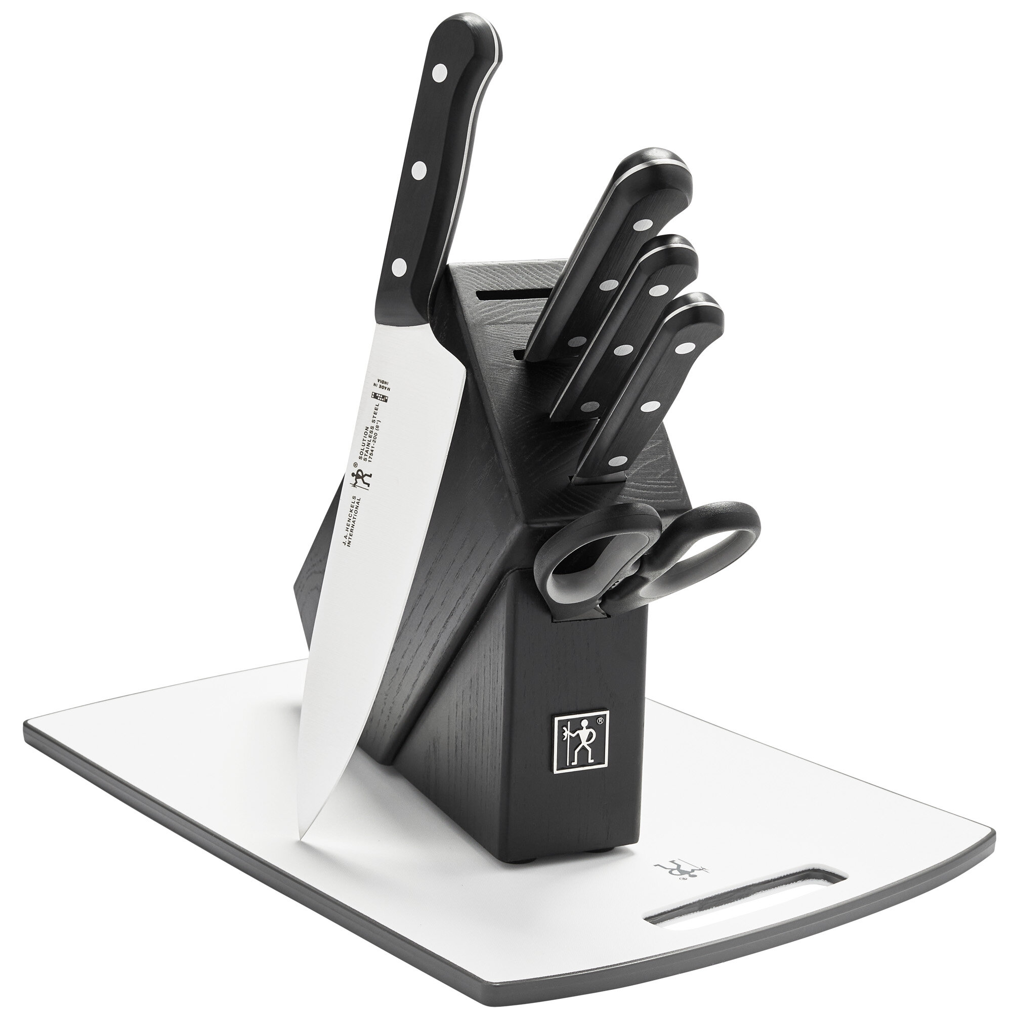 Henckels Solution 12-piece Knife Block Set - Walnut