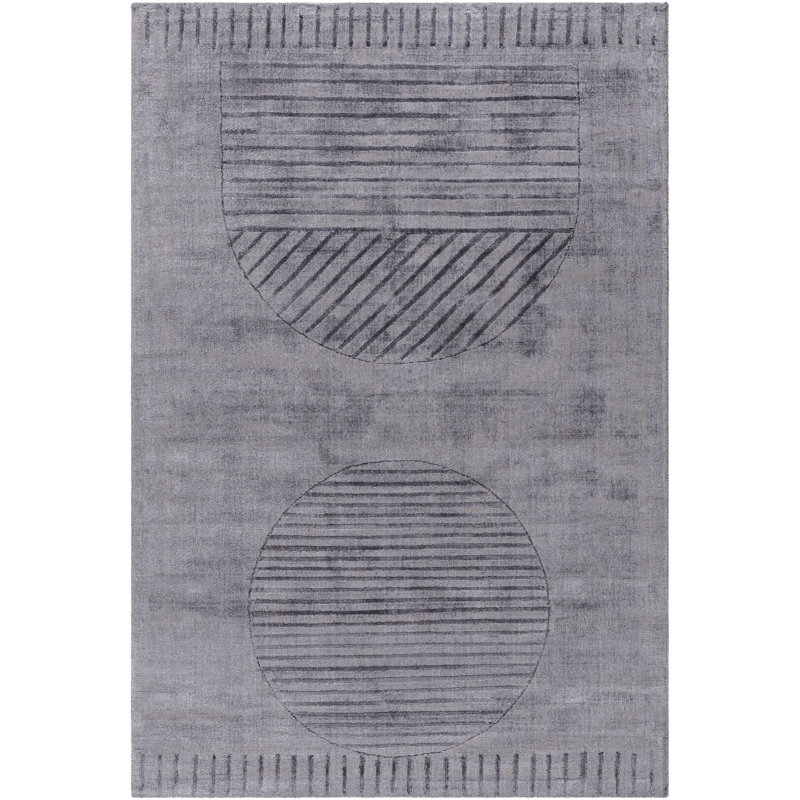 Onetta Hand Loomed Viscose Abstract Indoor Rug, Rectangle 2' x 3'