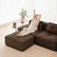 Canapé modulaire en velours côtelé à 2 places avec siège profond et repose-pieds mobile Boneless-1491020127-1483685233