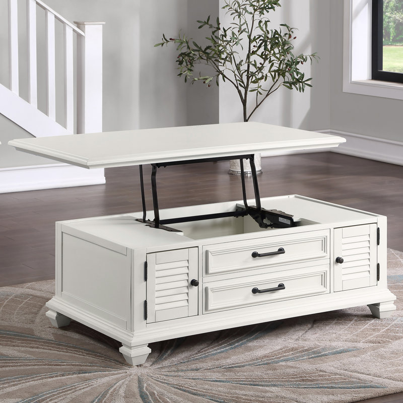 Table basse à plateau relevable avec rangement Granston