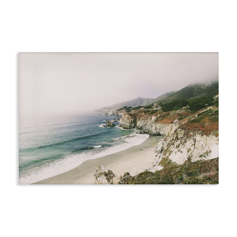 "Big Sur Coast View", art mural sur toile par Sissi et Seb, H 16 po x l 24 po
