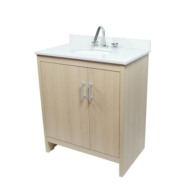 31'' Single Bathroom Vanity with Engineered Stone Top