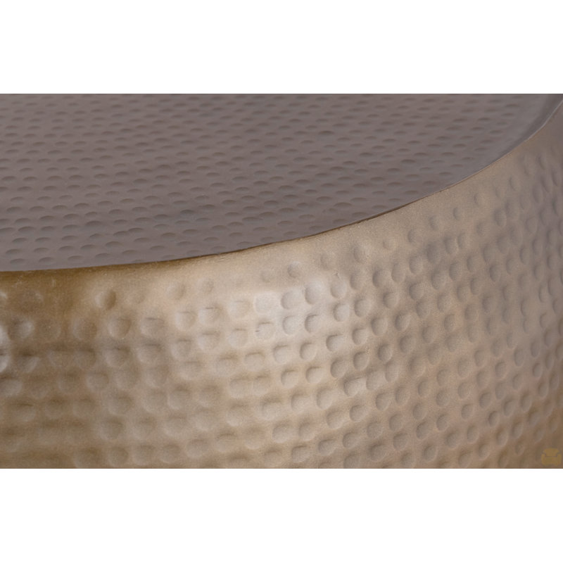 Table basse 32 ", table de ferme, Doré