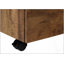 Classeur mobile contemporain à roulettes avec tiroirs de rangement et support pour imprimante, parfait pour l'organisation de bureau moderne