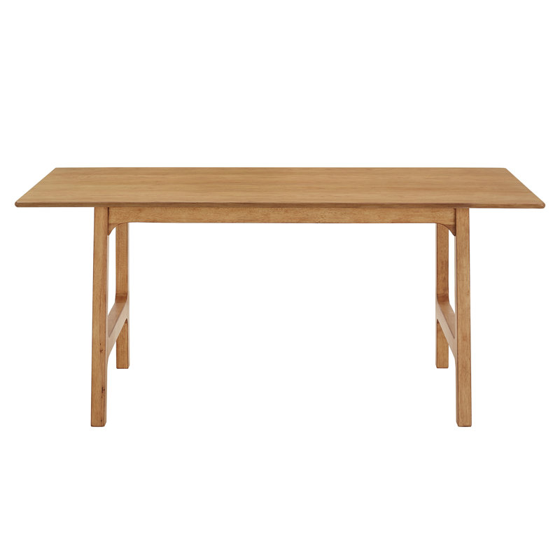 Modern Scandinavian 71" Dining Table, Light Oak