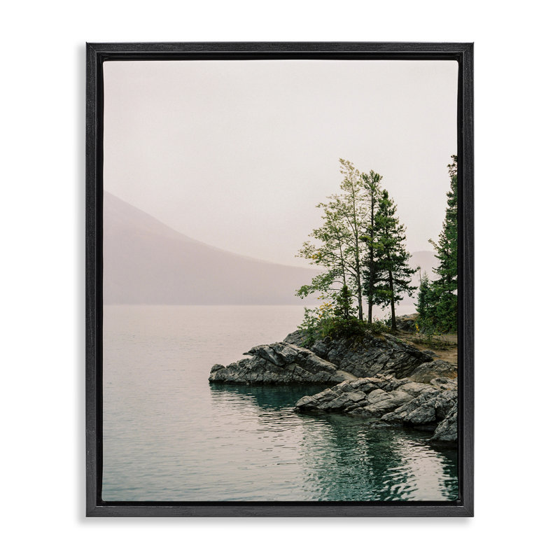 «Rocky Inlet Cove Floater» par Justine Milton, Cadre flottant noir de jais, H 21 po x l 17 po