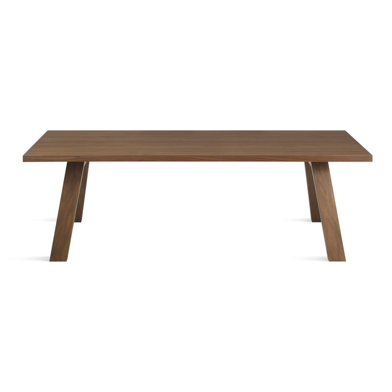 A Walk In The Park Solid Wood Dining Table, Walnut, 38" W x 90" L