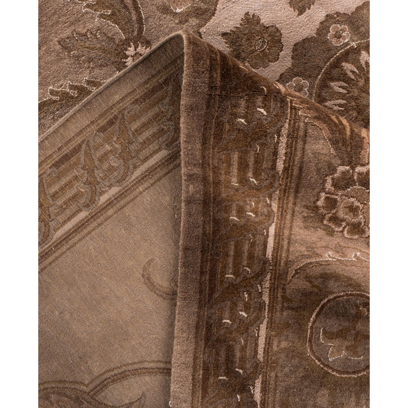 Overdyed One-of-a-Kind 8' 2" X 11' 4" Hand Knotted Area Rug