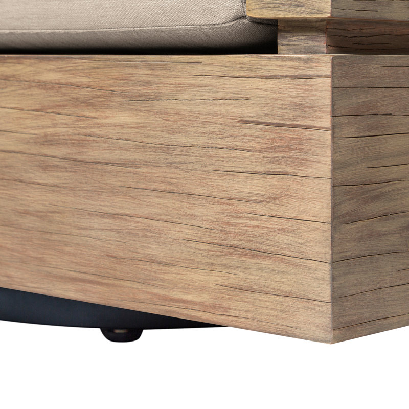 Chaise de patio Fritz, Taupe performance