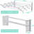 Rustproof Accordion Retractable Drying Rack-111379423