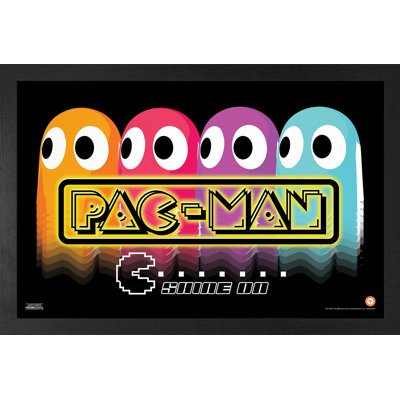 Pac-Man - Shine On- Ghosts 11x17 Gel-Coat Framed Print