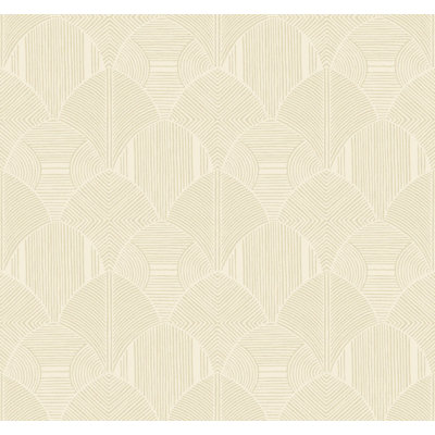 Meyberg Silver Geometric Wallpaper
