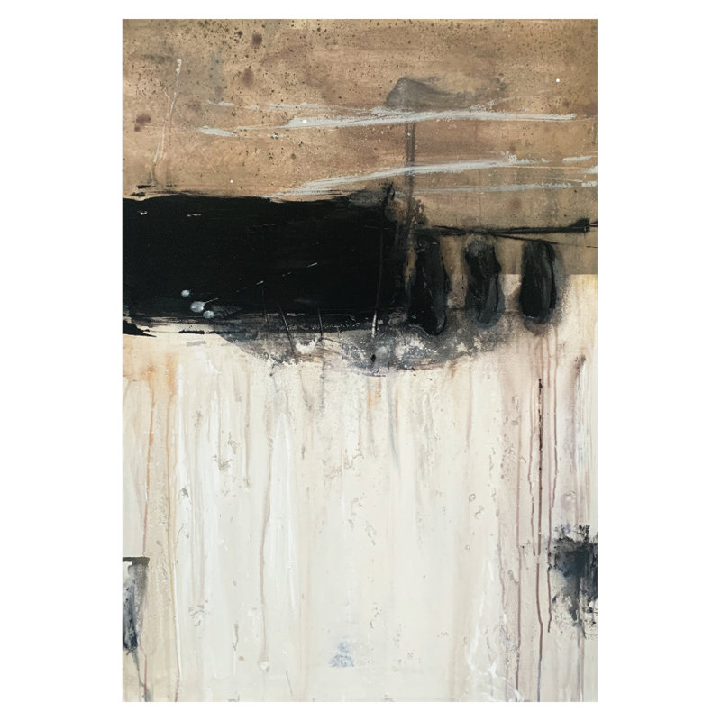 Formelle Single Picture Frame Painting on Wood, 150 cm H x 120 cm W, Without Frame