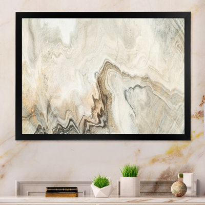 Liquid Art Waves In Shades Of Cream V - on