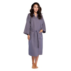Turquaz Linen Cotton Blend Waffle Ankle Bathrobe with Pockets & Reviews ...