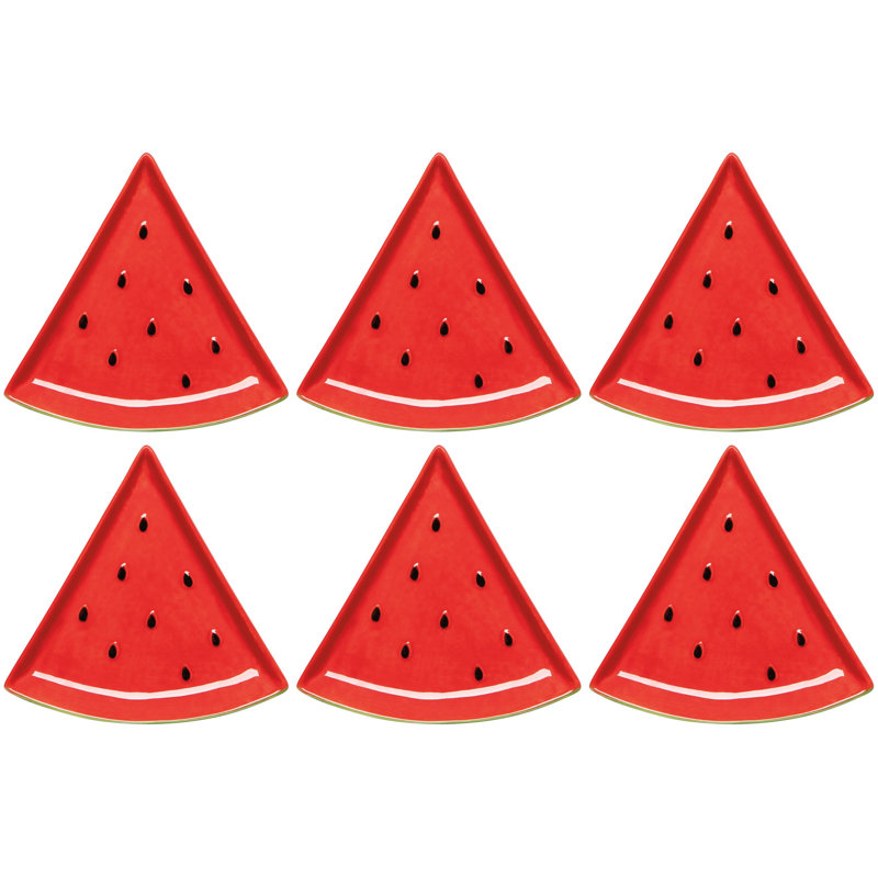 Ensemble de 6 plats à melon Pop