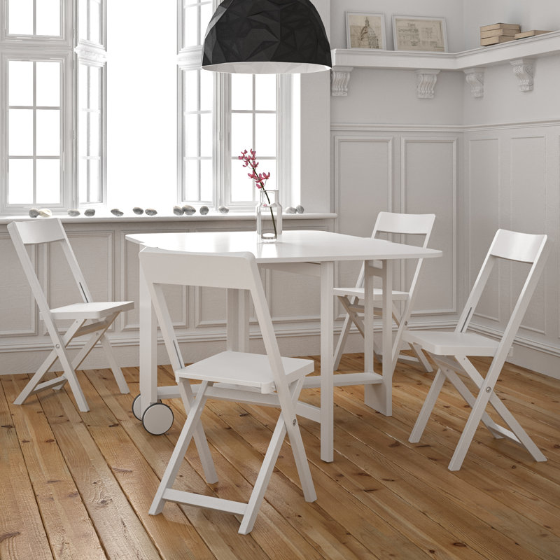 Solid Wood Top Four Leg Dining Set