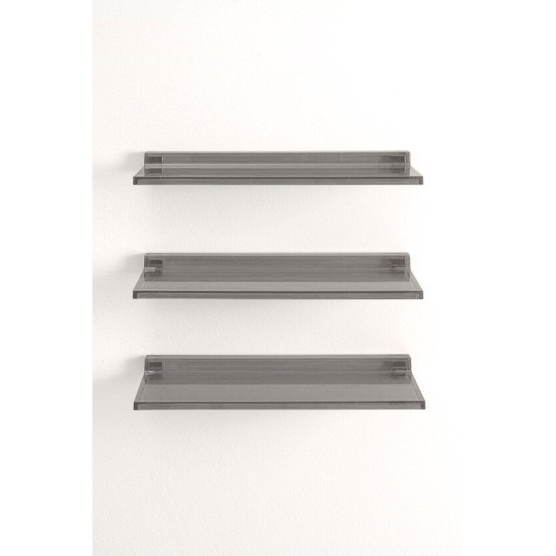 Kartell Floating Shelf, Smoky Gray