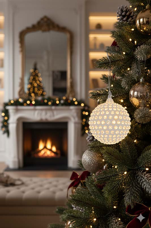 6'' Other Lighted Ball Ornament