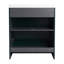 Meuble-lavabo autoportant de 76 cm (30 po) de couleur foncée avec armoire à fermeture amortie - Porte au style moderne et fonctionnalités de rangement