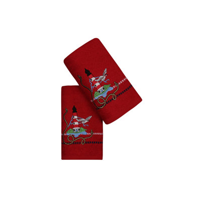 Ensemble de 2 serviettes 100% coton Metcalf