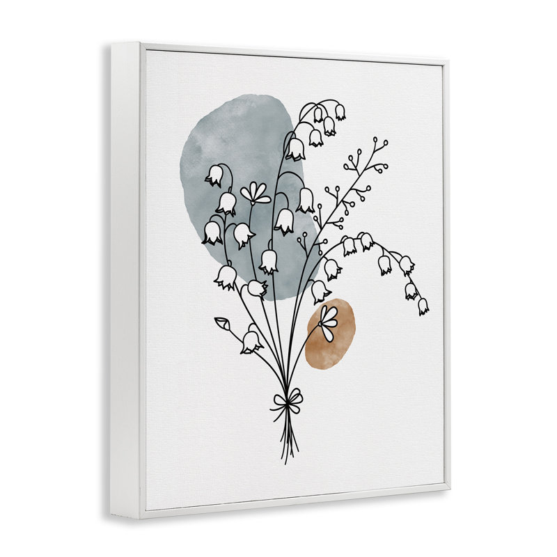 Fleur de lys de la vallée, estampe numérique par JJ Design House LLC, H 20 po x l 16 po x P 1,5 po