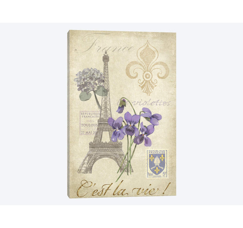«Paris Tour I», impression sur toile, H 12 po x l 8 po x P 0,75 po, Toile tendue, Pas de tapis