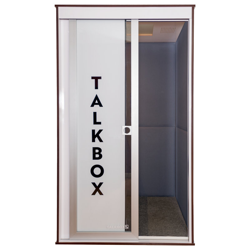 1 Person Sound Absorbing Privacy Booth with Power Outlet and