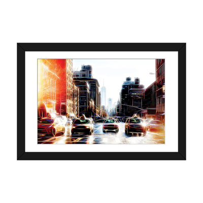 « yellow line », reproduction d’impression sur toile