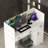 Modern Dual-Color Reception Desk With Storage And Sleek Design