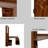 55" Walnut L-Desk + Hutch – 4 Cabinets, Drawer, Open Shelves, 76" Height, 2-in-1 Corner Design, 132 lb, Home-Office Command Center-1329903494-1329903495