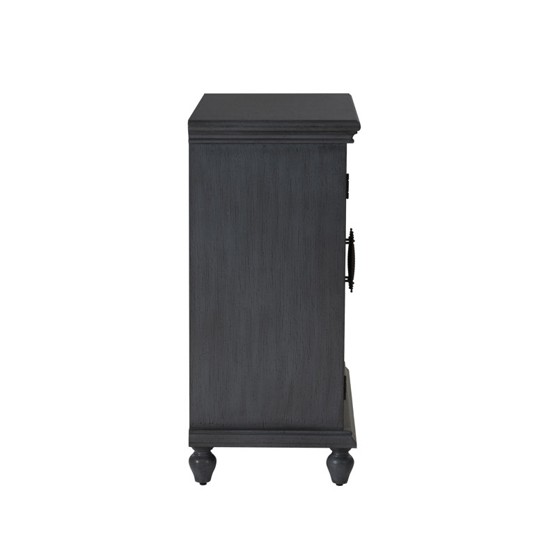 Kelcey 2 Door Cabinet Grey, Gray