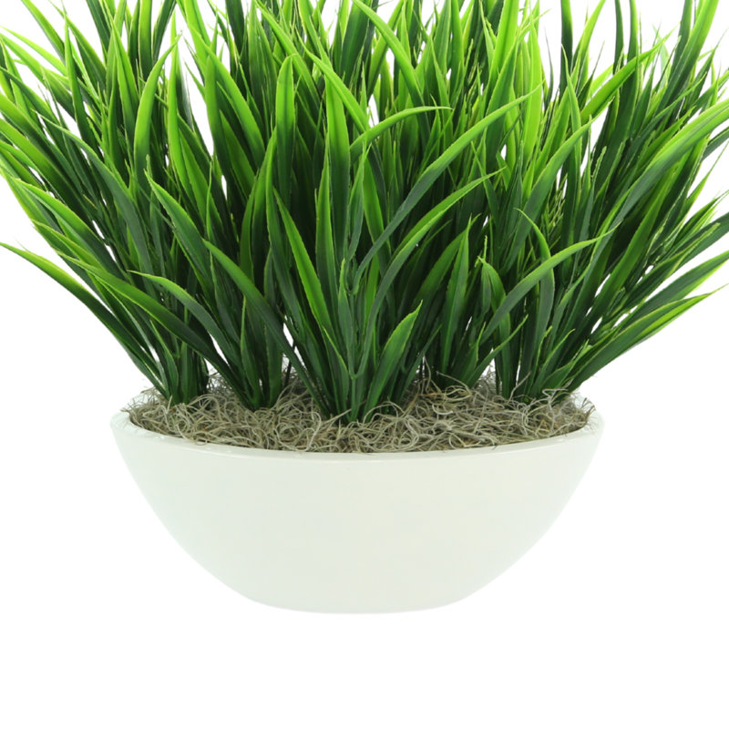 13" Artificial Grass in Planter