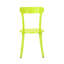 Extérieur bistro lime mat, fabrication artisanale en fer, élégant et 2 chaises et table de couleur thermolaquée, idéale pour les lieux de rencontre,