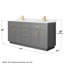 Meuble-lavabo double Beckett TK-99460209-124967966-99460208