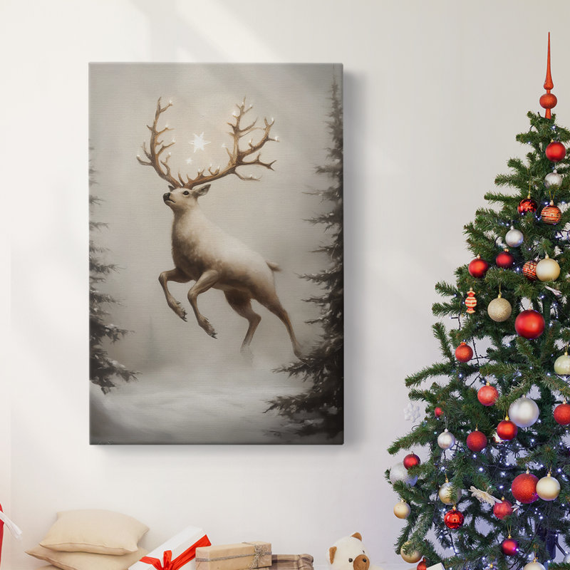 Art des Fêtes de Noël - Toile tendue avec châssis - Série 2-CVI, H 36 po x l 24 po