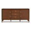 Buffet en bois massif avec 2 portes et 3 tiroirs Oberlander