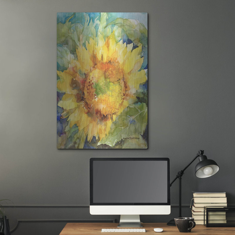 «Sunshower» par Annelein Beukenkamp, art mural en métal, H 36 po x l 24 po
